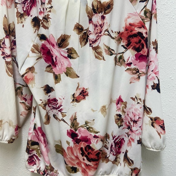 Sara Michelle women’s floral plus size blouse XL - Picture 2 of 4